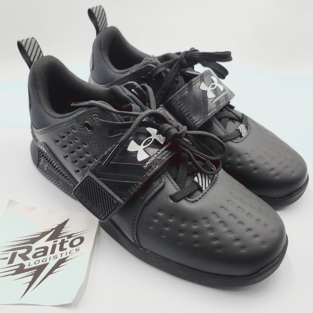 Unisex Size M6.5/W8 Under Armour Gym Shoes Reign Lifter Black White 3028028-001